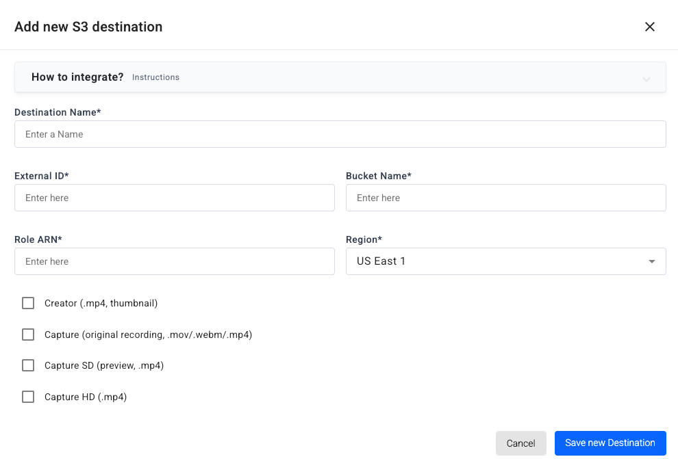 Destinations & Integrations
